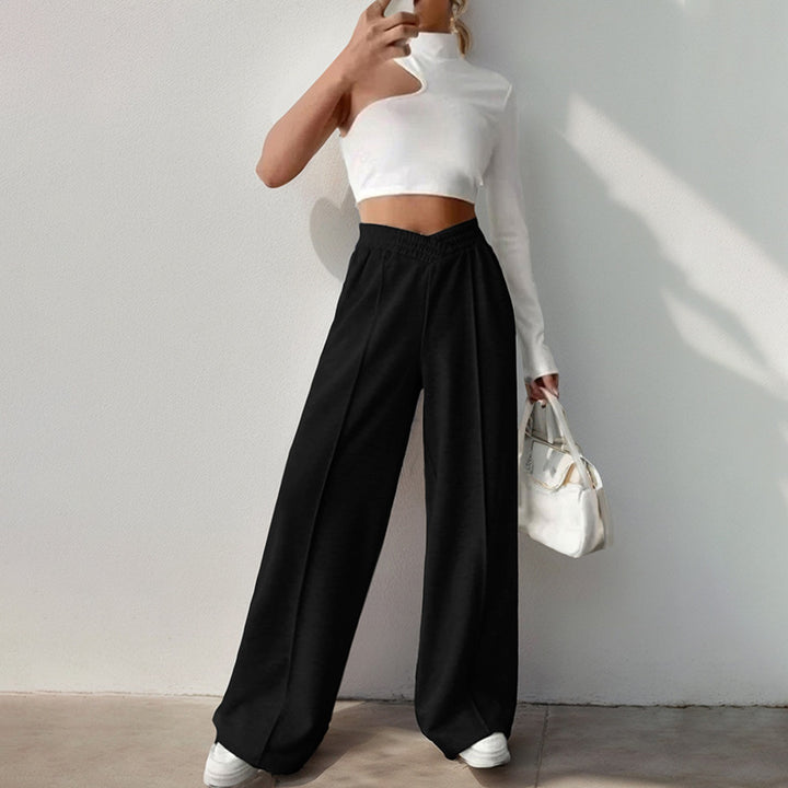 Women High Waist Wide Leg Lounge Chic Pants