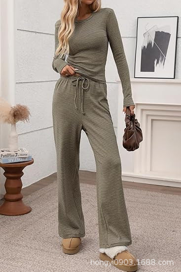 Ensemble décontracté à manches longues pour femmes avec coupe ample Chic & Stil