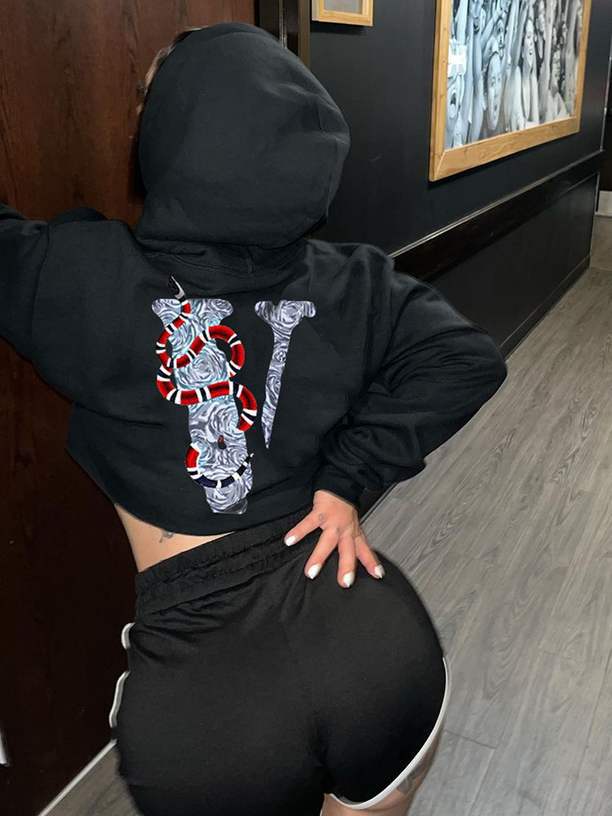 Women's hoodie with graphic statement and unique pattern Lune London