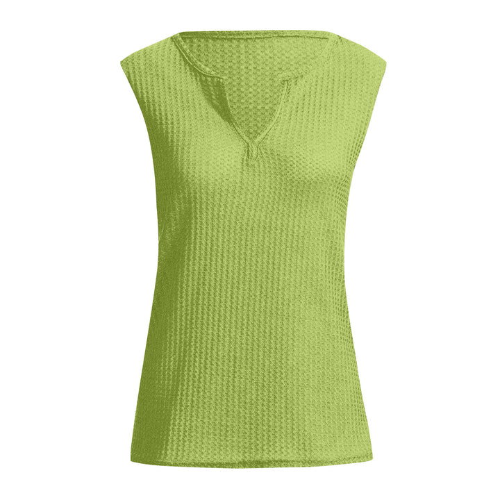 Ladies Sports Top with Textured Surface and V Neck Lune London