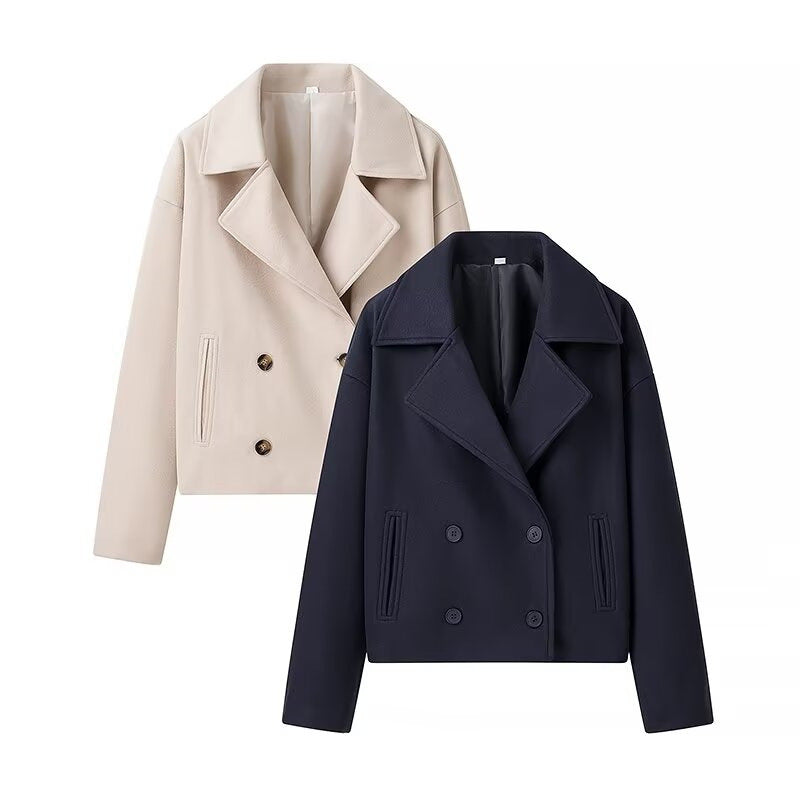 Ladies Lune London Double-Breasted Wool Jacket