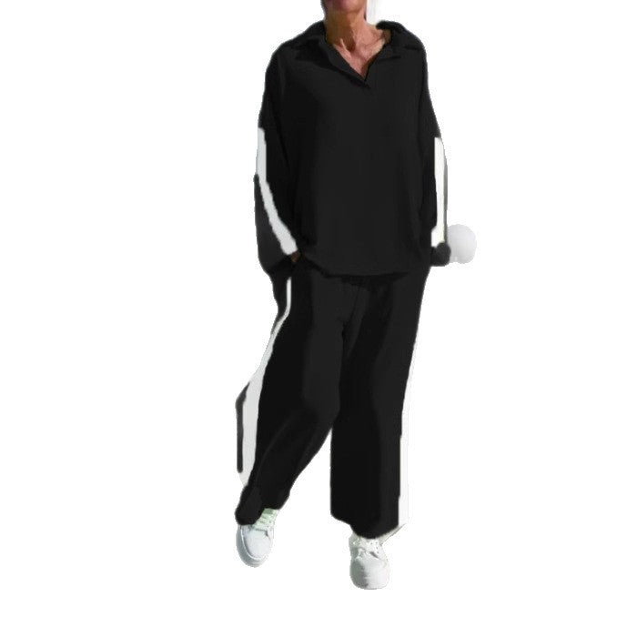Casual leisure set for ladies with shirt and wide pants Lune London