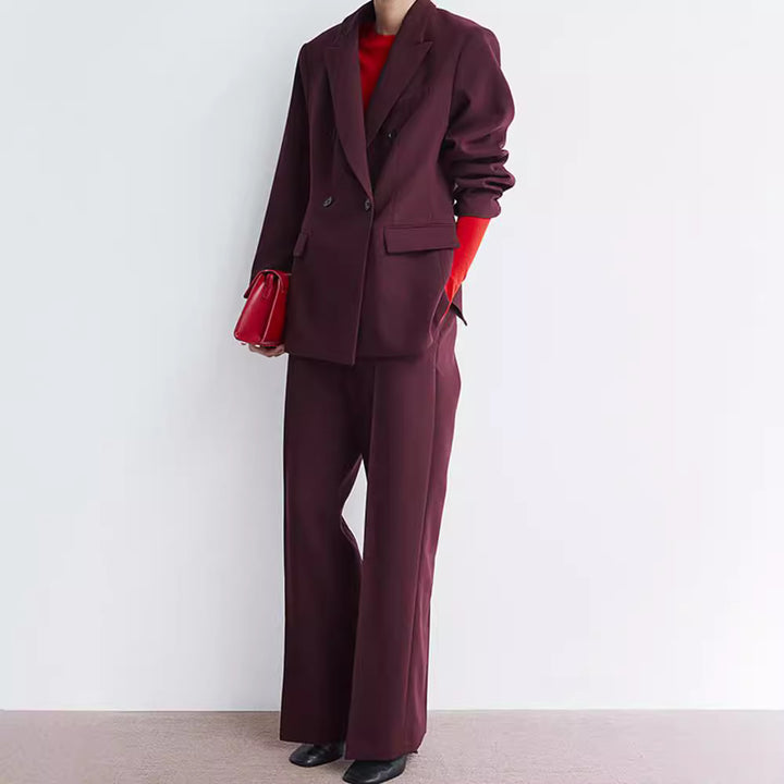 Oversized women's jacket with double row of buttons and modern cut Lune London