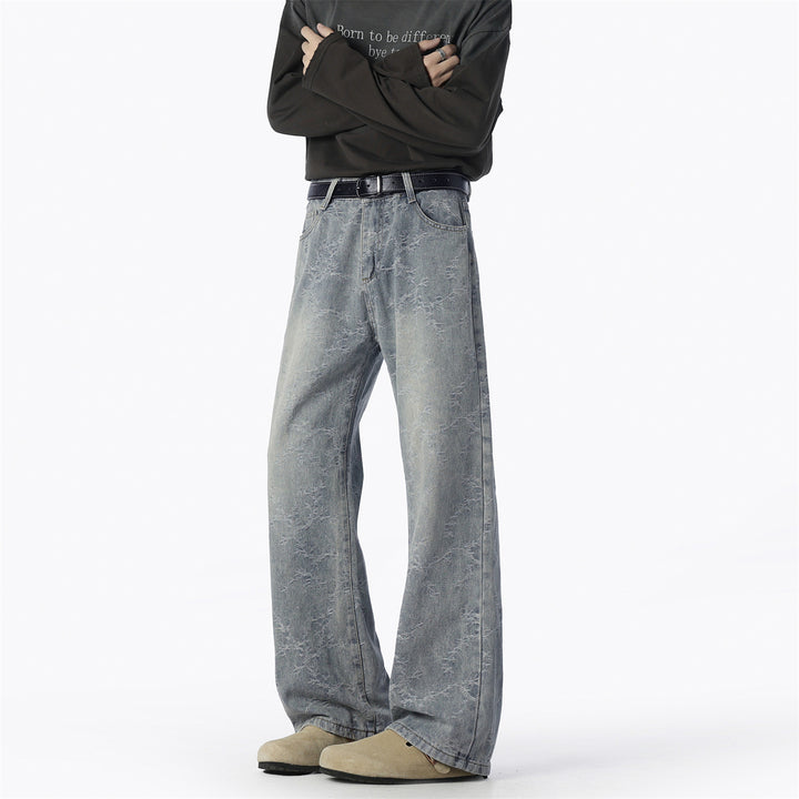 Men's wide jeans with a unique pattern and great comfort Lune London