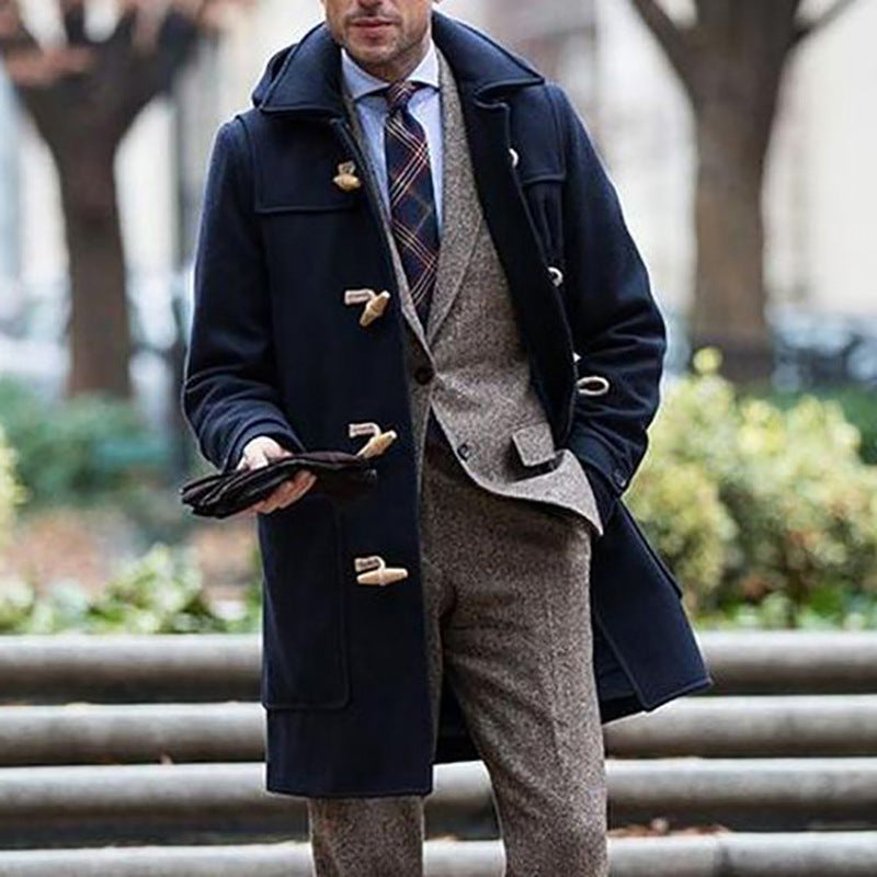 Elegant Duffle Coat for men with high-quality details and a traditional design Lune London