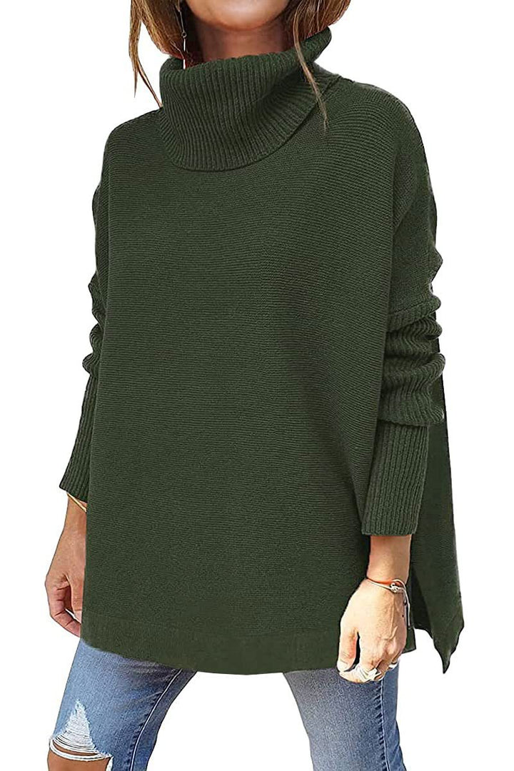 Comfortable turtleneck sweater for women with a soft knit pattern Lune London