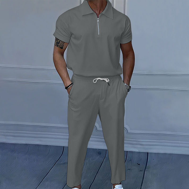 Men's shorts with zipper and elastic waist Lune London