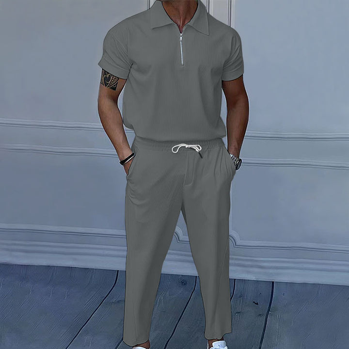 Men's shorts with zipper and elastic waist Lune London