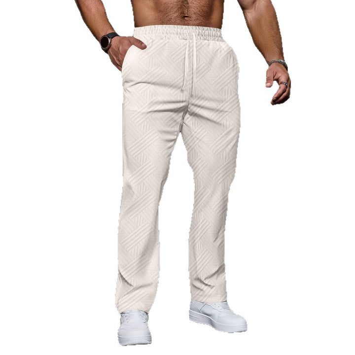 Comfortable sporty jogging pants for men with elastic waist and structured design Lune London