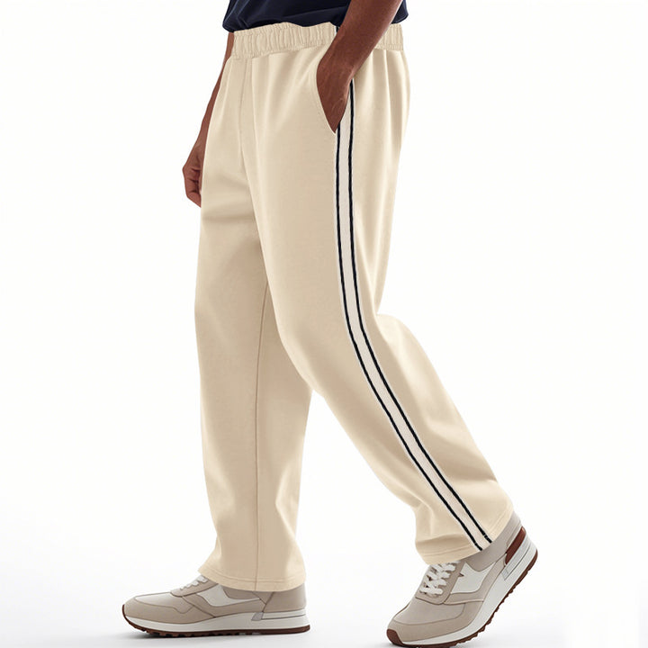 Men's sporty leisure pants with contrasting stripes on the sides Lune London