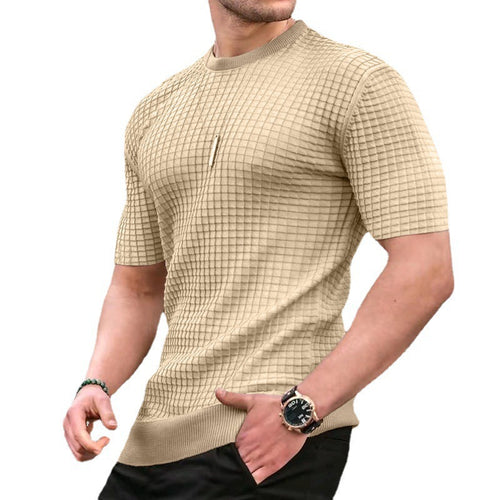 Short Sleeve Performance T-Shirt for Men with Structured Design Lune London