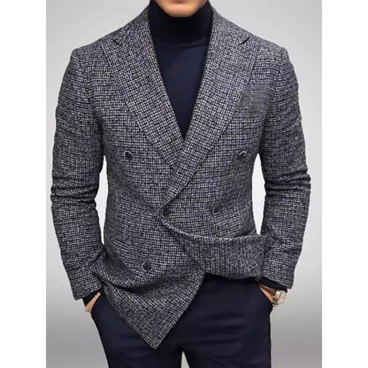 Men's Elegant Double-Breasted Blazer Chic Und Stil