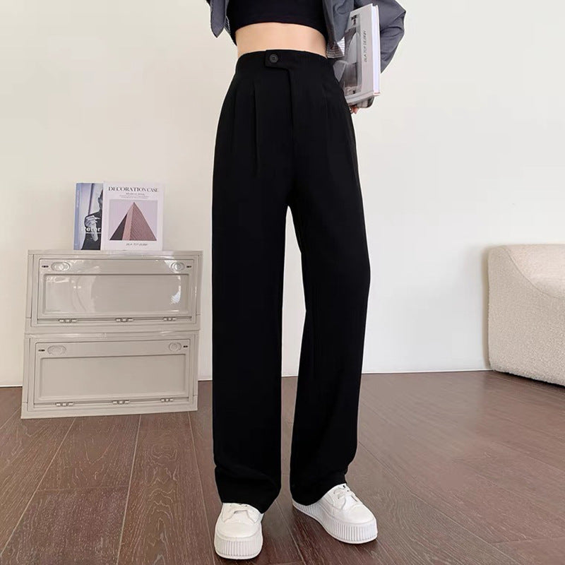 High-waisted pleated pants for women Lune London