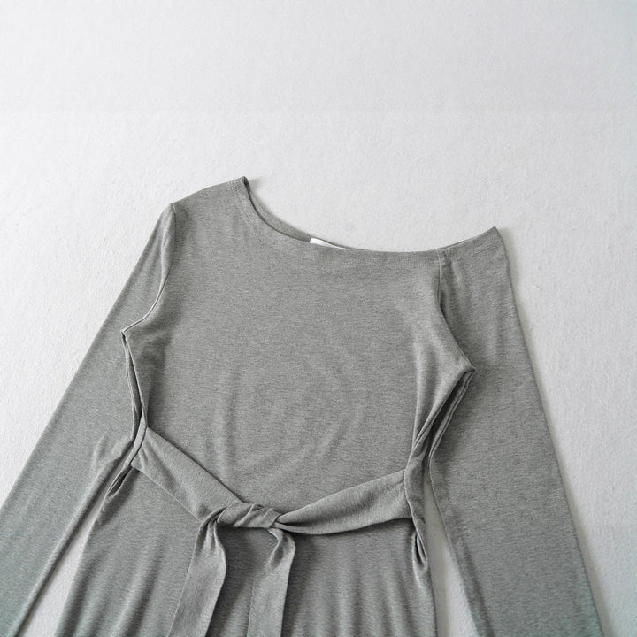 Women Long Sleeve Top with Elegant Bow Detail Lune London