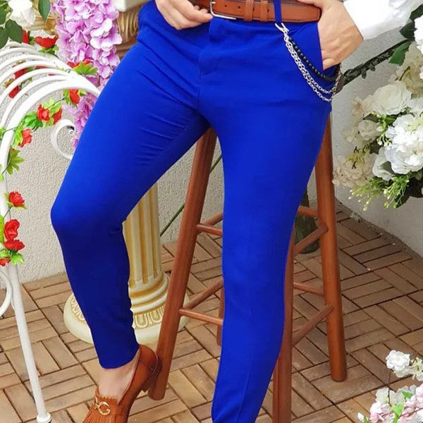 Comfortable summer chino pants for men with side pockets and elastic waistband Lune London