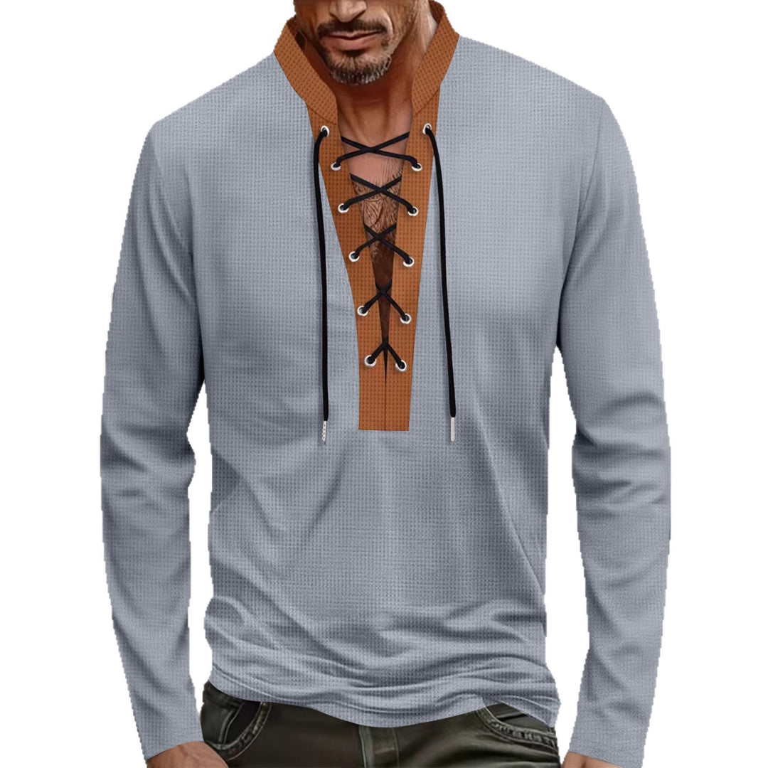 Men's long sleeve shirt with a modern lace design Lune London