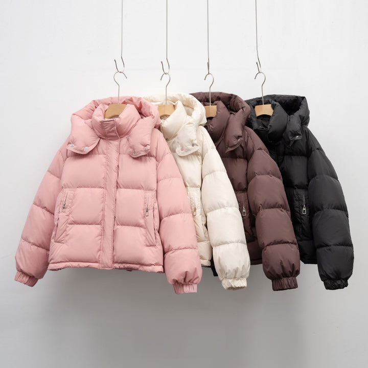 Women's Puffer Jacket with Detachable Hood and Voluminous Fit Lune London