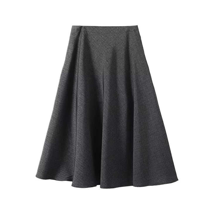 Elegant and fluid maxi skirt for women with high waist design Lune London