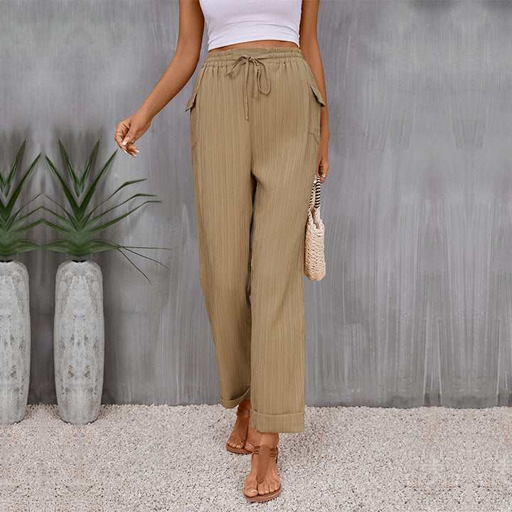 Women light pleated pants Lune London