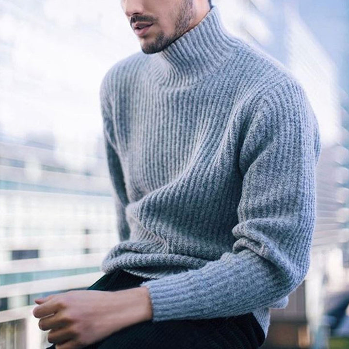 High-quality wool turtleneck sweater for men Lune London