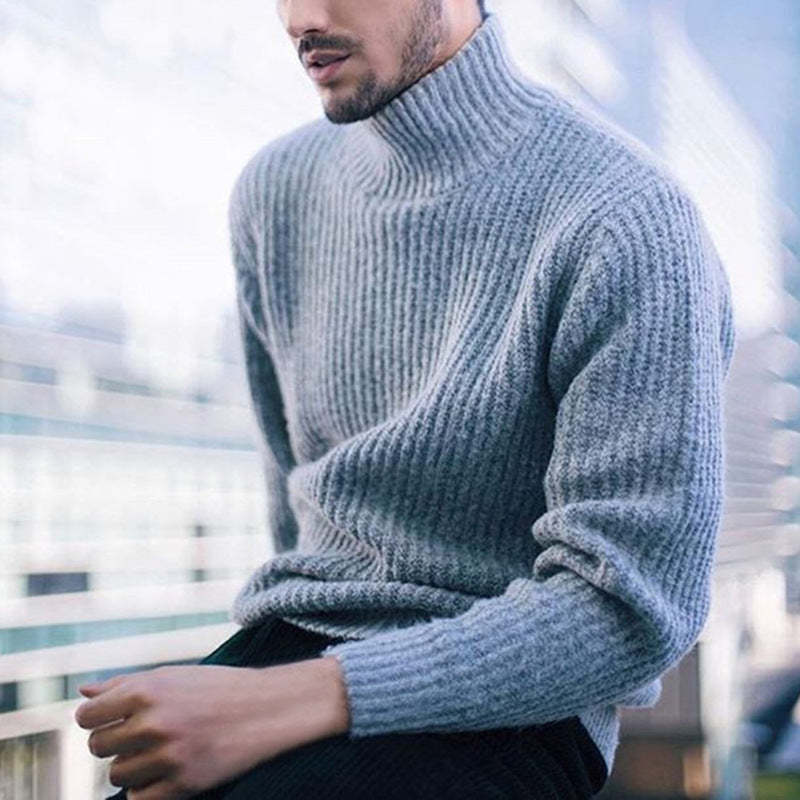 Men's Turtleneck Sweater Made Of High-Quality Wool Lune London