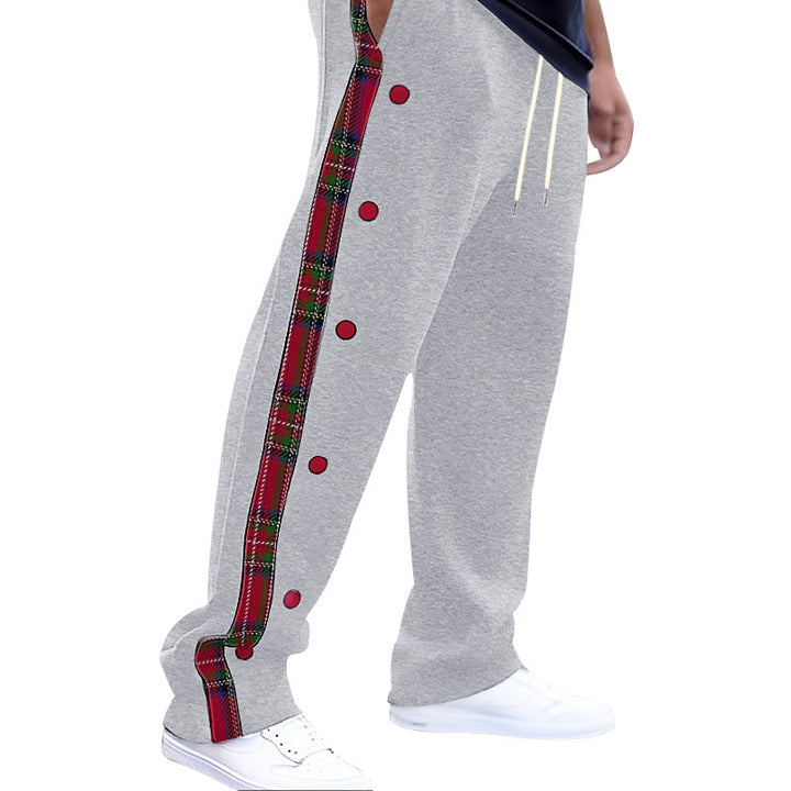 Casual cargo pants for men with snap buttons and trendy pattern Lune London