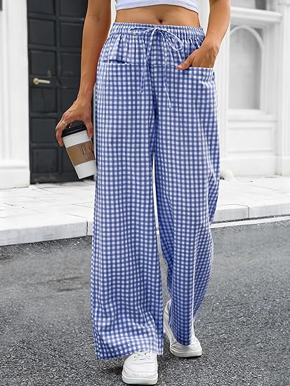 Pantalon carotte léger pour femmes avec cordon de serrage Chic & Stil