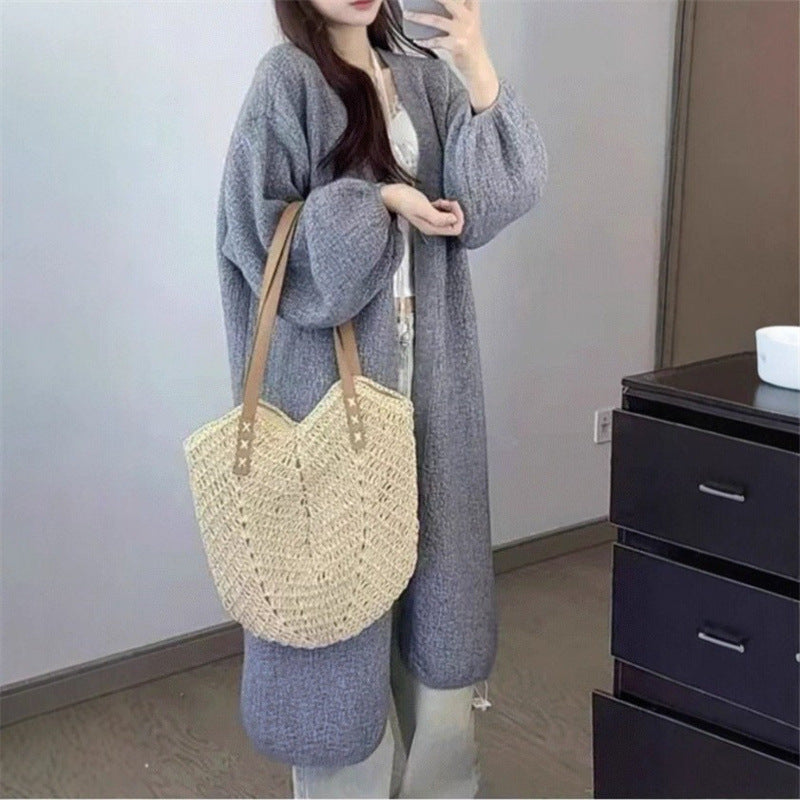 Robe surdimensionnée pour femme avec des manches volumineuses et des détails en boutons Chic & Stil
