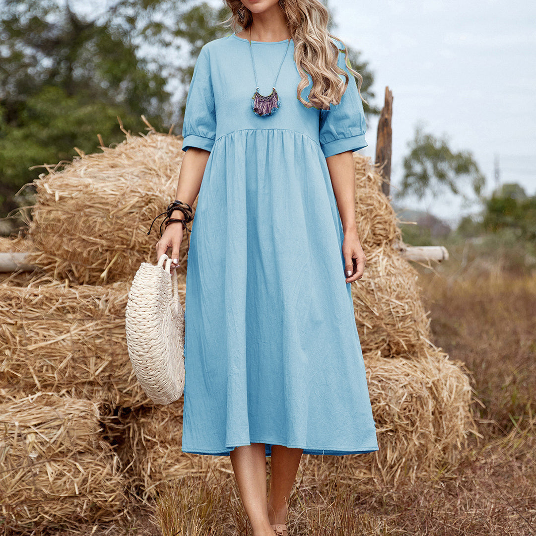 Lune London casual cotton midi dress for women
