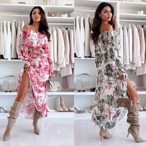 Ladies Off-Shoulder Fluid Maxi Dress Lune London 1751506841