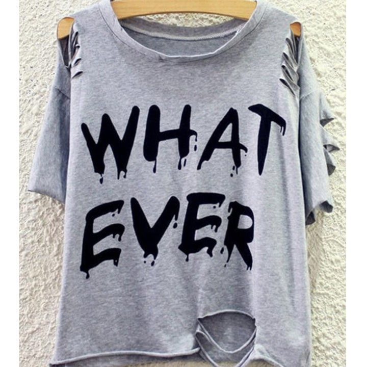 Women's Trendy Oversized T-Shirt with Refined Cut-Out Sleeves Lune London