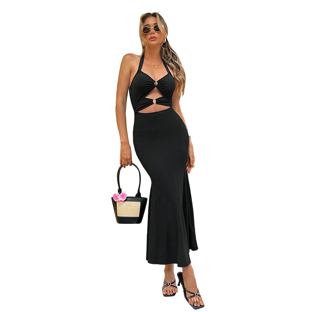Robe maxi pour femmes avec un design découpé sophistiqué et une fente élégante Chic & Stil