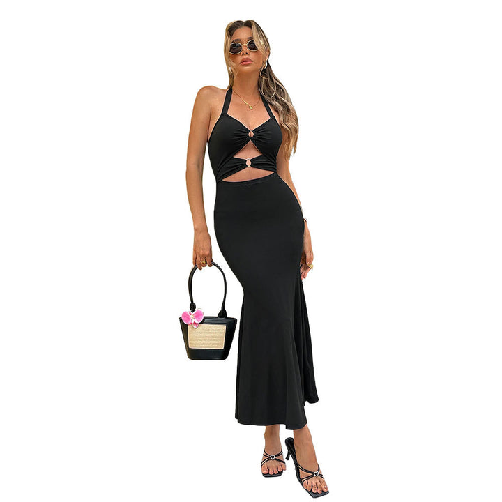 Robe maxi pour femmes avec un design découpé sophistiqué et une fente élégante Chic & Stil