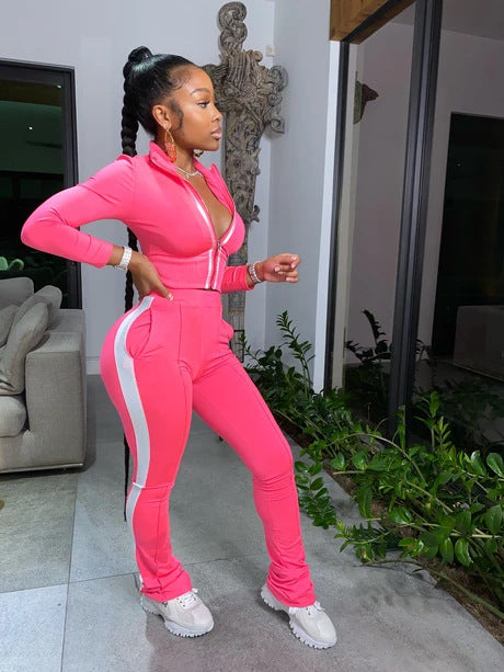 Women's athletic set with high-quality zipper Lune London