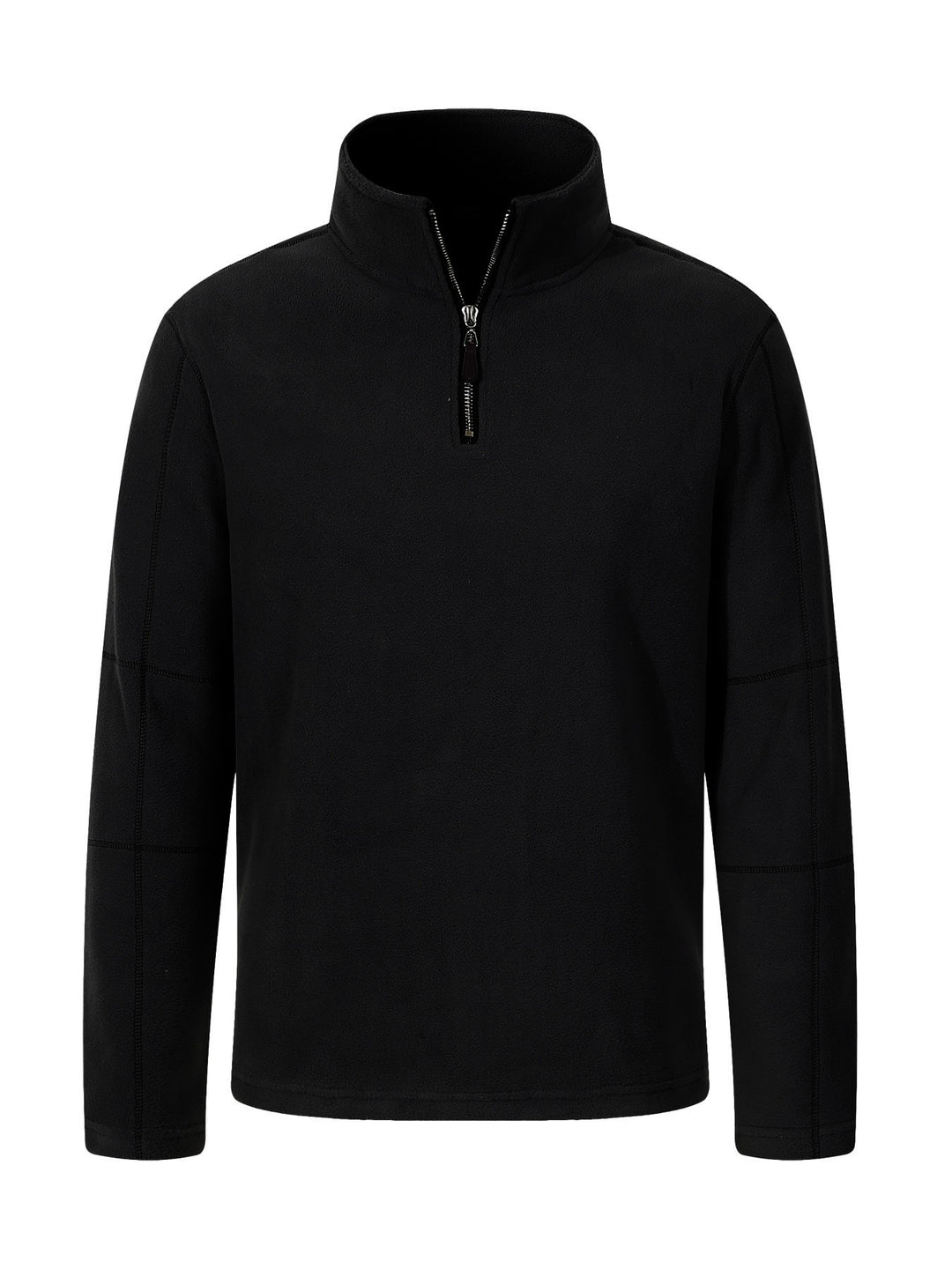 Men's fleece jacket with high collar and practical zipper Lune London