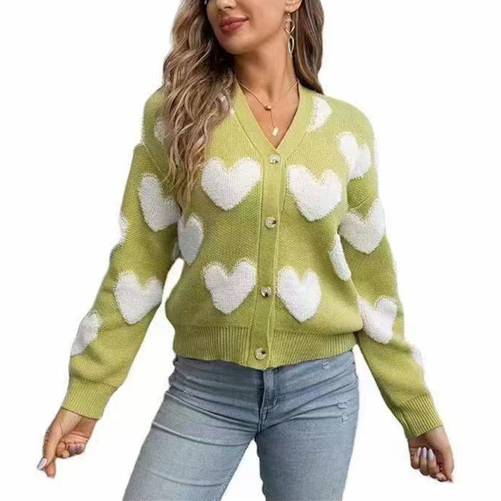 Ladies heart-design cardigan Lune London