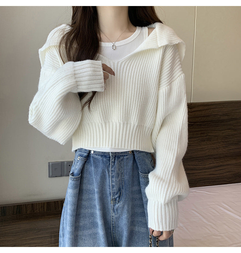 Ladies oversized V neck hoodie sweater Lune London