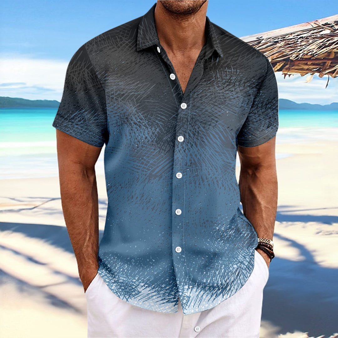 Men's Short Sleeve Shirt with Stylish Graphic Pattern Lune London