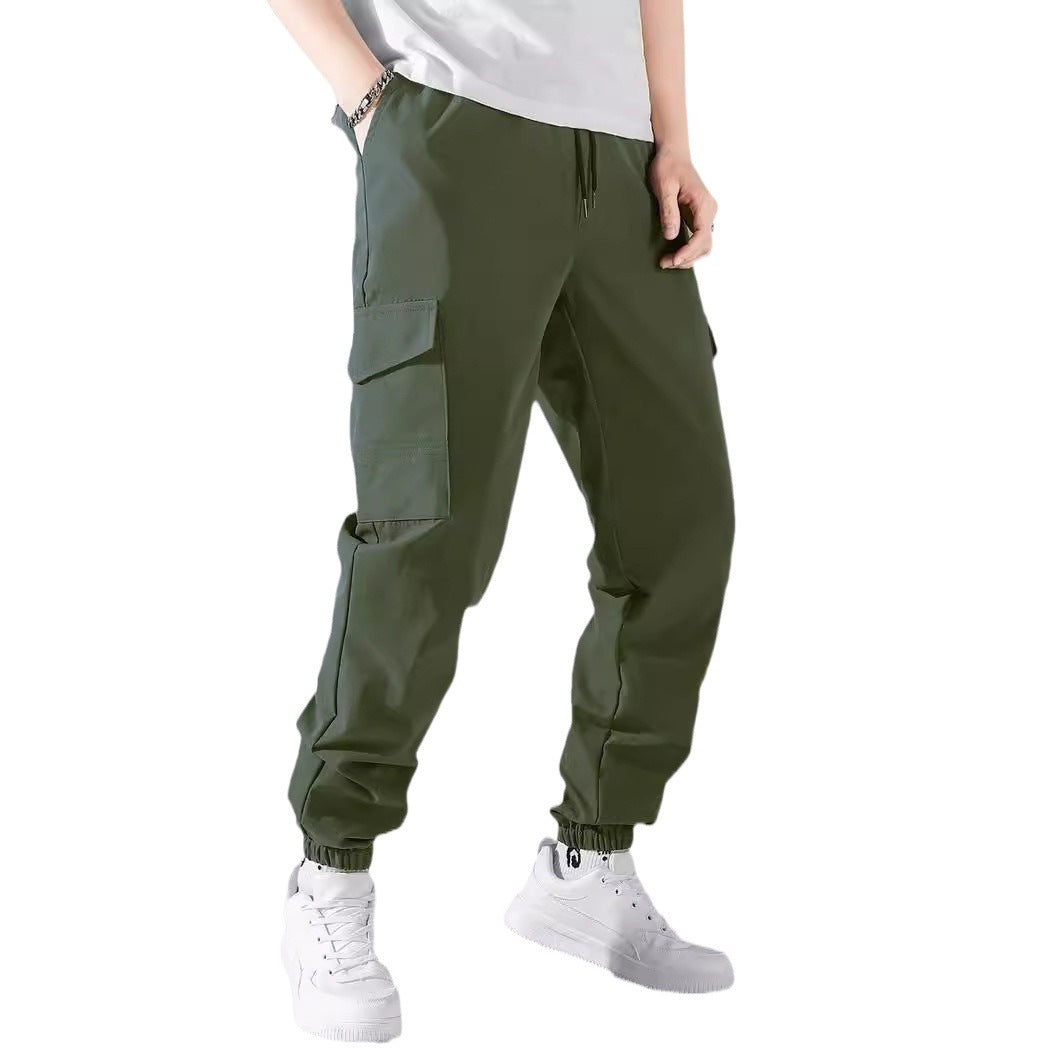 Men's cargo pants with elastic waistband and practical side pockets Lune London