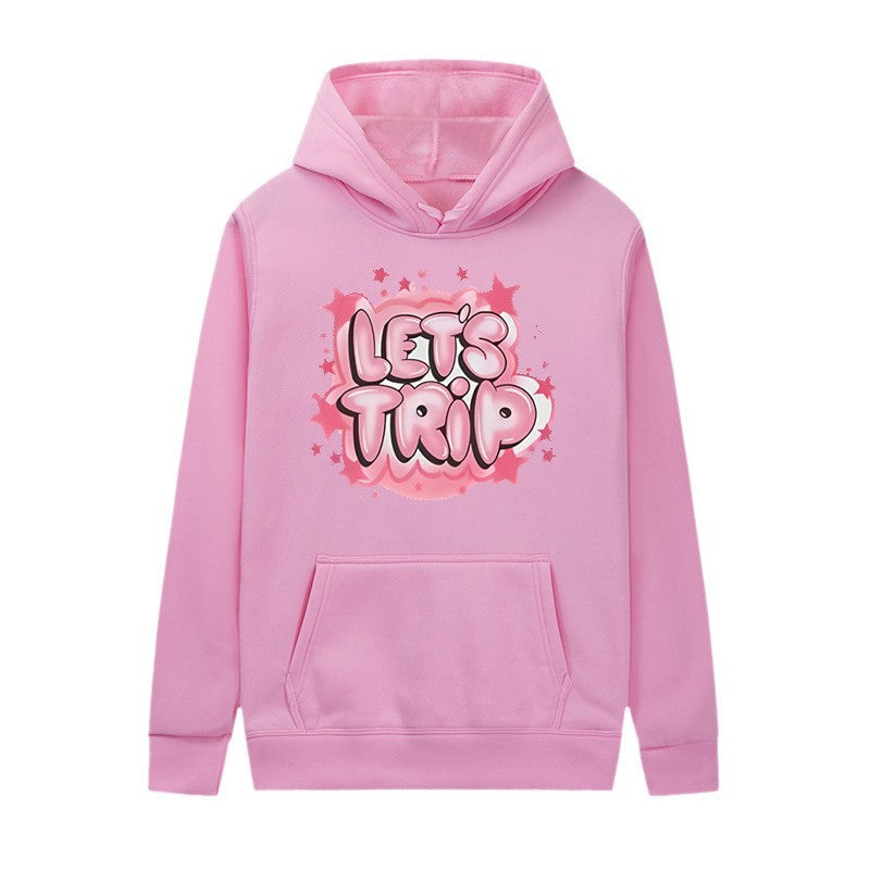 Women's hoodie with stylish graffiti print and comfortable fit Chic & Stil