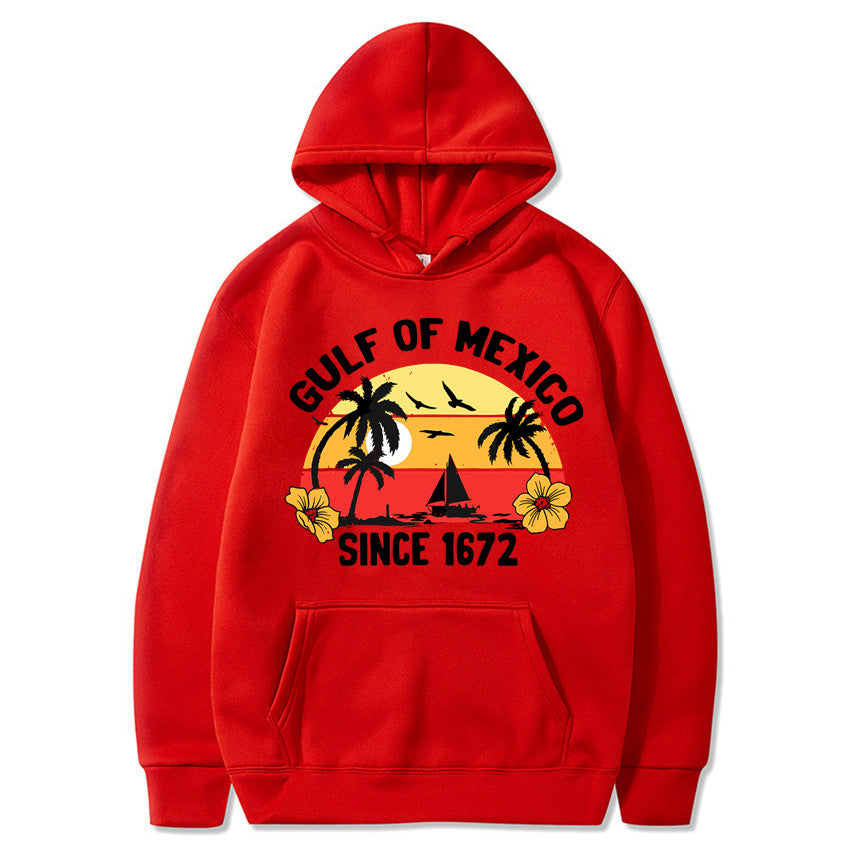 Women's hoodie with creative beach motif and high-quality fabric Chic & Stil