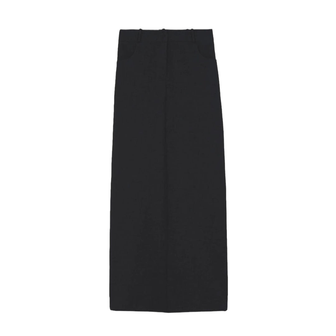 Jupe maxi élégante pour femmes avec passants de ceinture et silhouette classique Chic & Stil