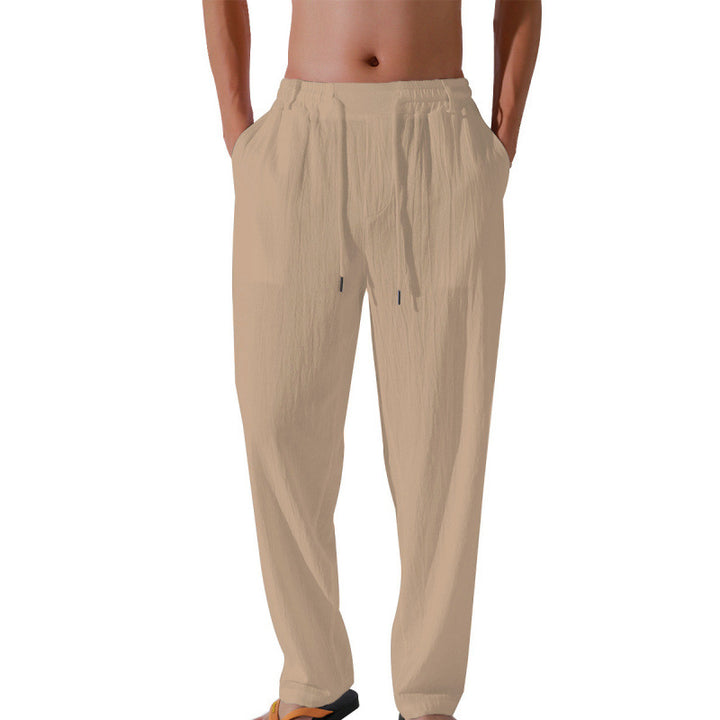Comfortable beach pants for men with elastic waistband and loose fit Lune London