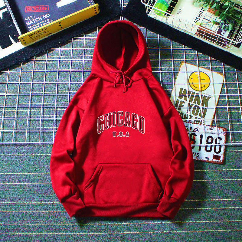 Women’s hoodie with urban Chicago print Chic & Stil