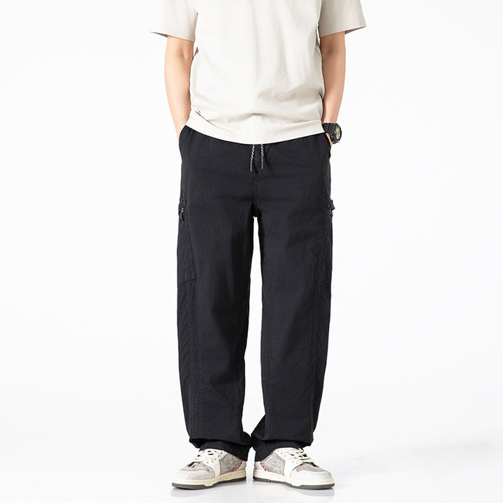 Pantalons cargo confortables pour hommes avec poches latérales et poches arrière pratiques Lune London