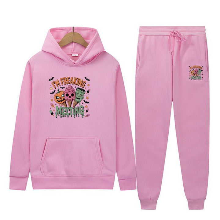 Women’s hoodie set with creative Halloween motifs Chic & Stil