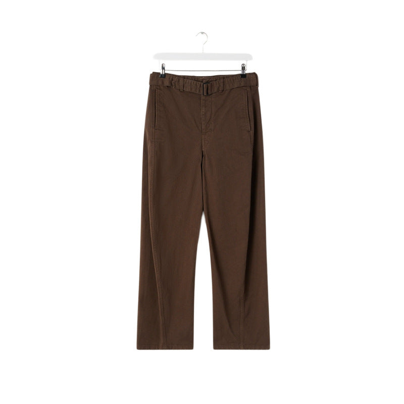 Pantalon taille haute élégant et confortable pour femme avec ceinture Chic & Stil