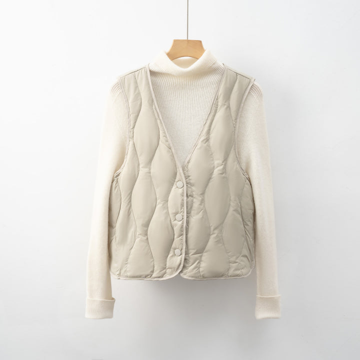Quilted jacket for women with practical pockets and modern cut Lune London