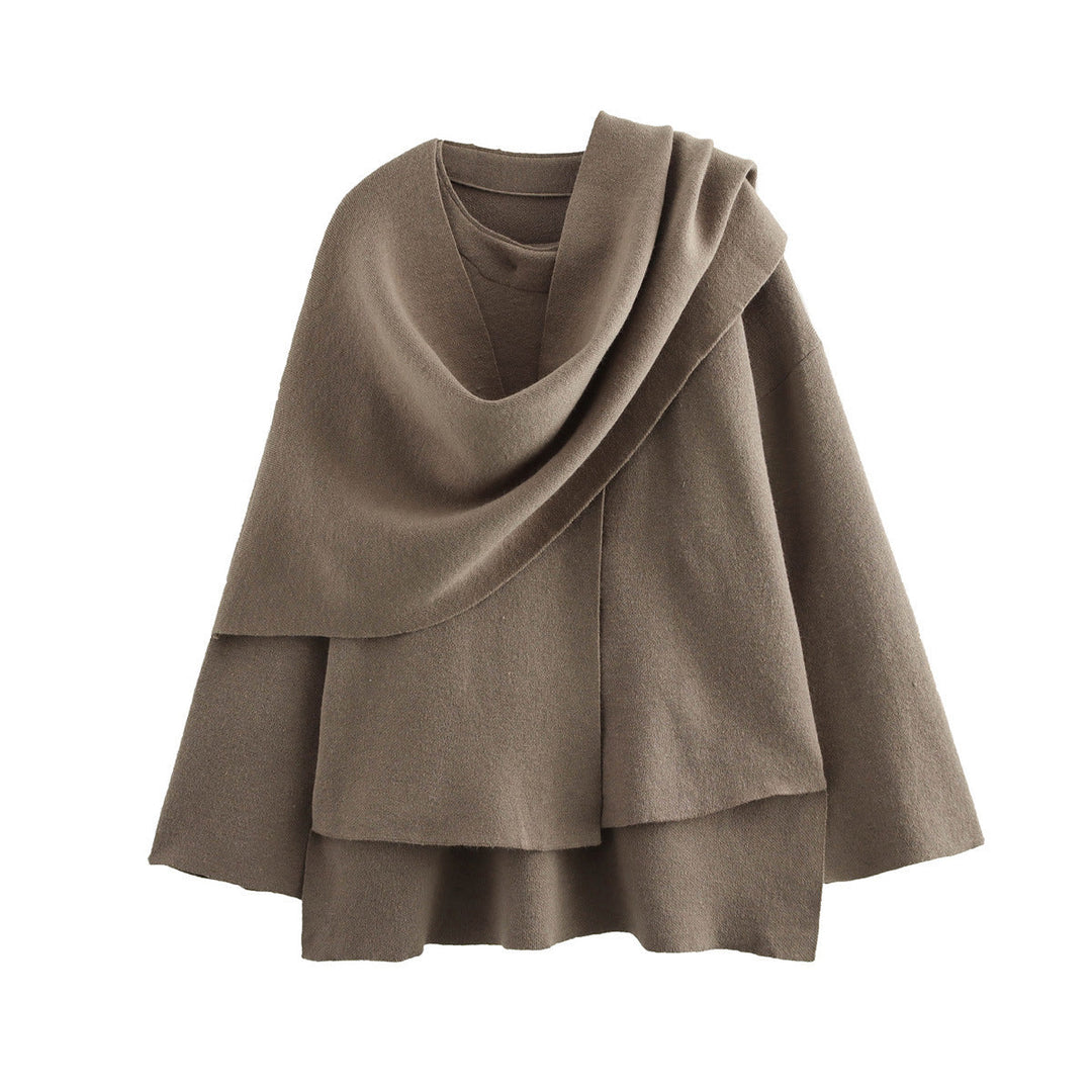 Lune London | Women asymmetrical poncho-like jacket made of soft material