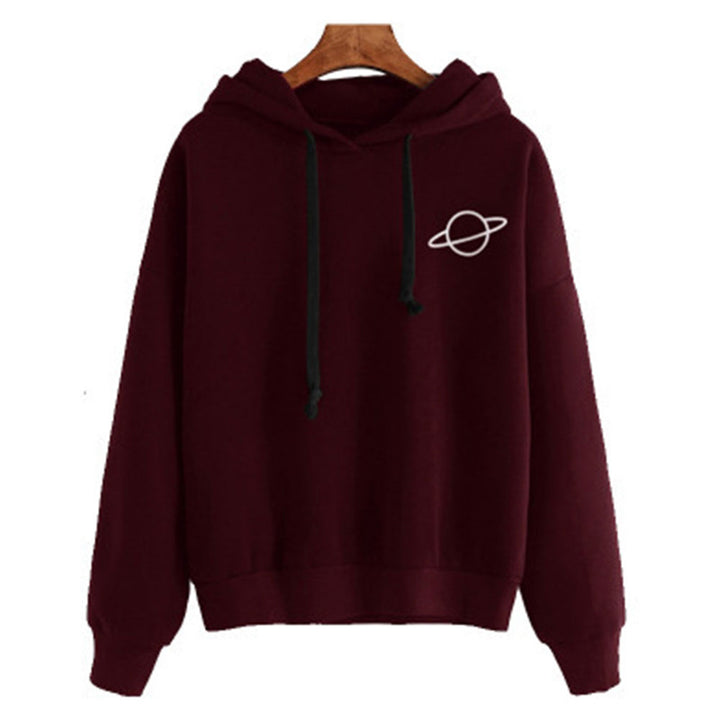 Women's hoodie with a creative planet design and a comfortable fit Lune London